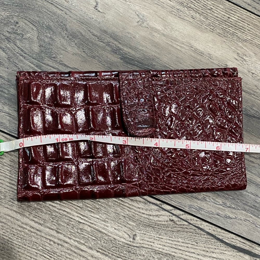 Vintage Genuine leather burgundy wallet - Picture 3 of 8